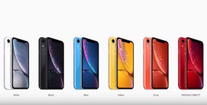 Color Options iPhone XR 