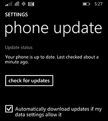Update Windows phone  
