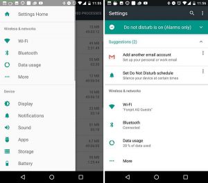 Android 7 Settings 