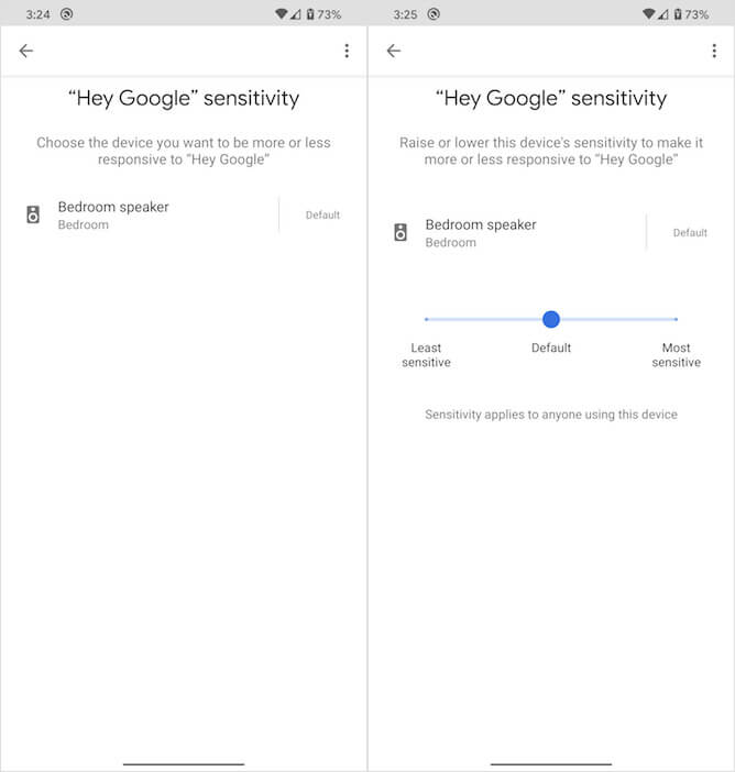 Google adds sensitivity settings to Google Assistant