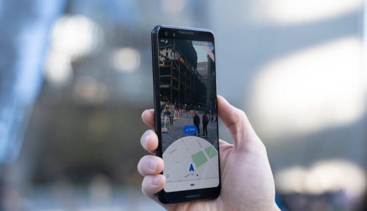 Google Maps for Android learned to determine location using a camera