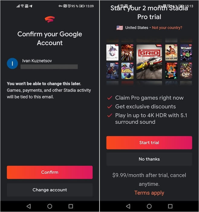 Google has made the Stadia subscription free.  How to play in Russia
