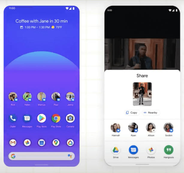 Google first showed its AirDrop counterpart for Android 11