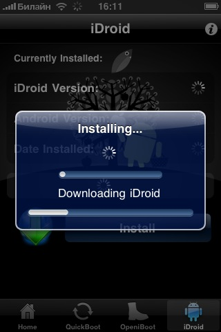 Installing iDroid 