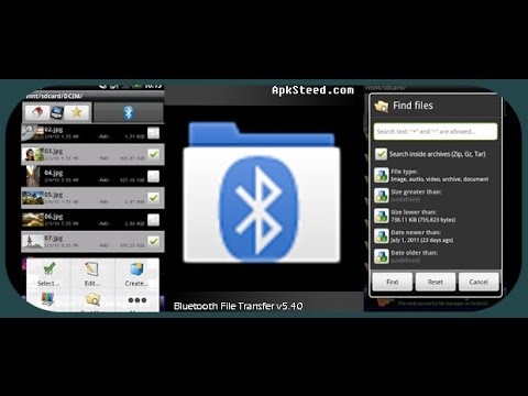 How to transfer information via Bluetooth File Transfer 