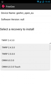 Selecting CWM-6.0.4.6 