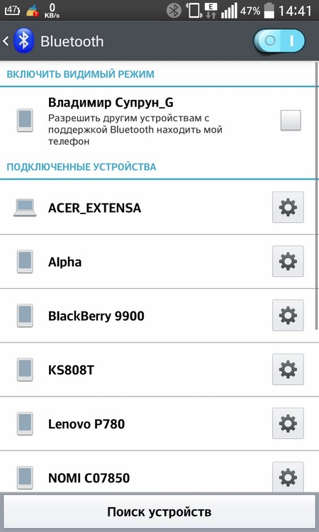 Device List 