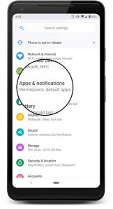 Apps and notifications 