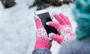 Using your phone in winter 