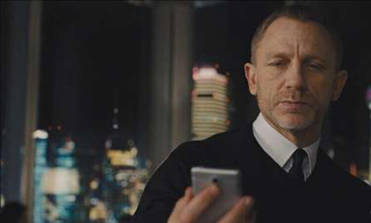 What smartphone will James Bond have in the new film