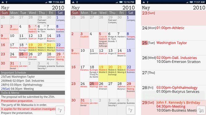 The best calendar for Android 