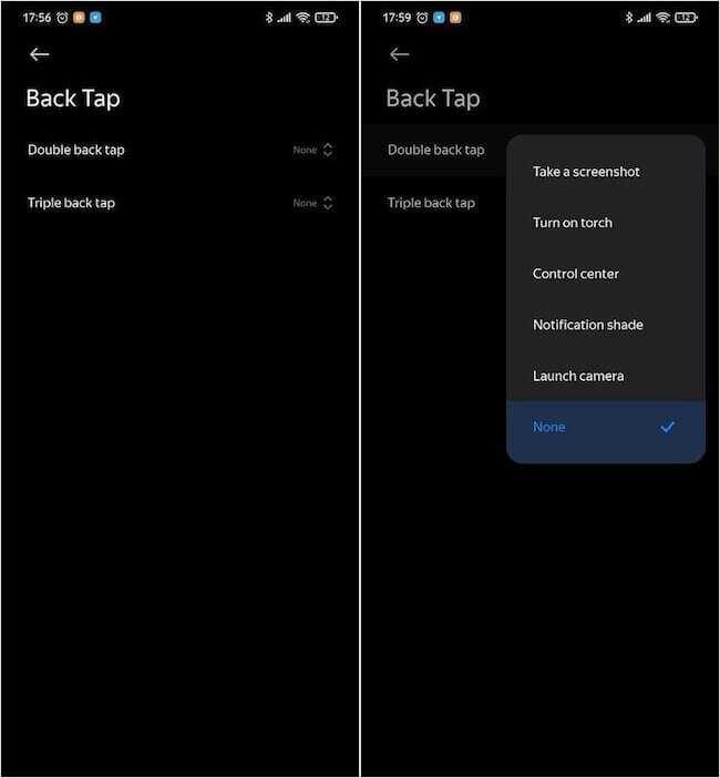 MIUI 12 will allow you to control smartphones Xiaomi by touching the back cover
