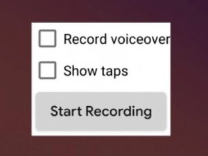 Screen recording Android Q 