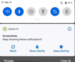 Manage notifications 