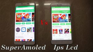 Comparison of SuperAmoled and IPS display 