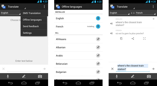 Google Translate for Android 