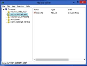 'Computer'-PKM HKEY_CURRENT_USERSoftware 