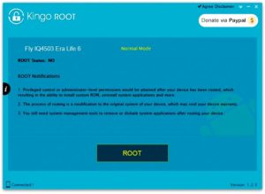 Kingo Root 'Root' button 