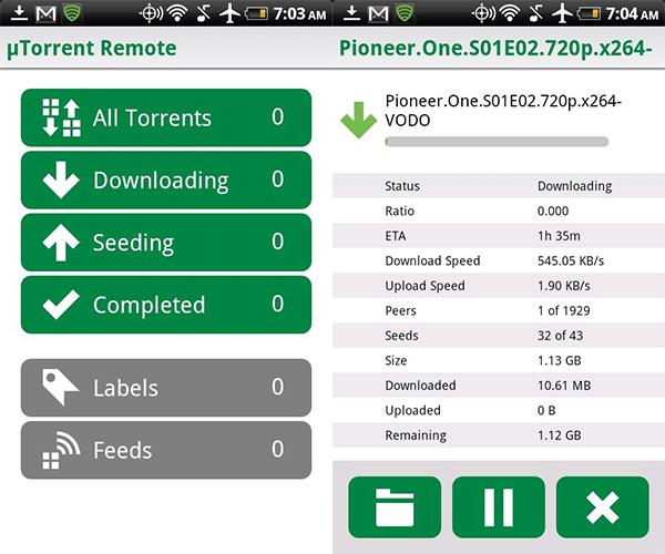 Utorrent for Android 