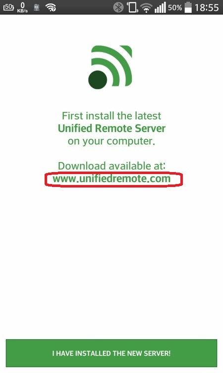 Launch Unified Remote 