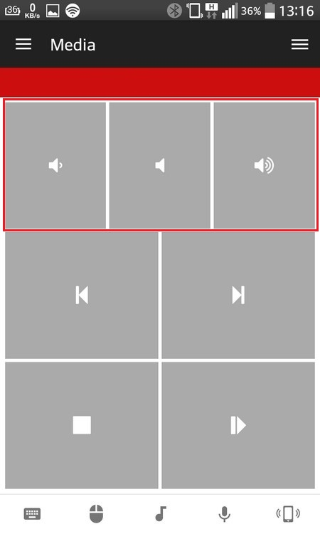 Volume buttons 