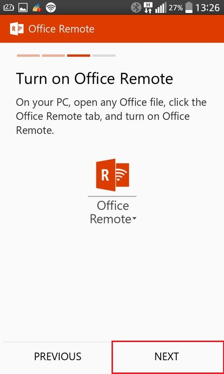 Enable Office Remote 