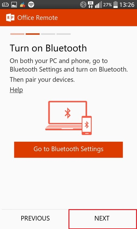 Bluetooth setup 