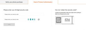 Authentication Xiaomi device 